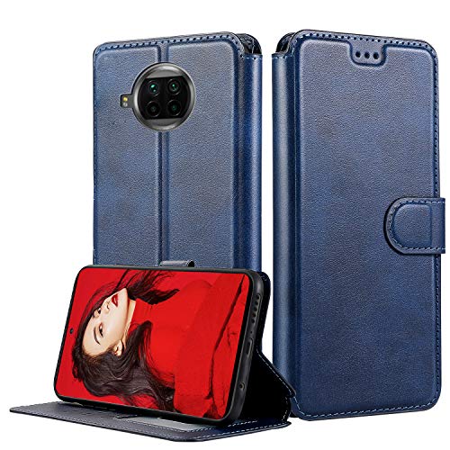 LeYi Funda Xiaomi Mi 10T Lite 5G con HD Protector Pantalla,Carcasa Libro Tapa Silicona Bumper Cuero Cartera Flip Case Cierre Magnético Leather Soporte Wallet Cover Xiaomi Mi 10T Lite 5G, Azul