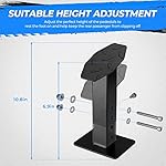 KEMIMOTO-ATV-Passenger-Foot-Rest-ATV-Foot-Rest-Adjustable-Footrest-ATV-Passenger-Foot-Pegs-Anti-Slip-Grip-Compatible-with-Polaris-Sportsman-Scrambler-Foreman-Fourtrax-Grizzly-Black