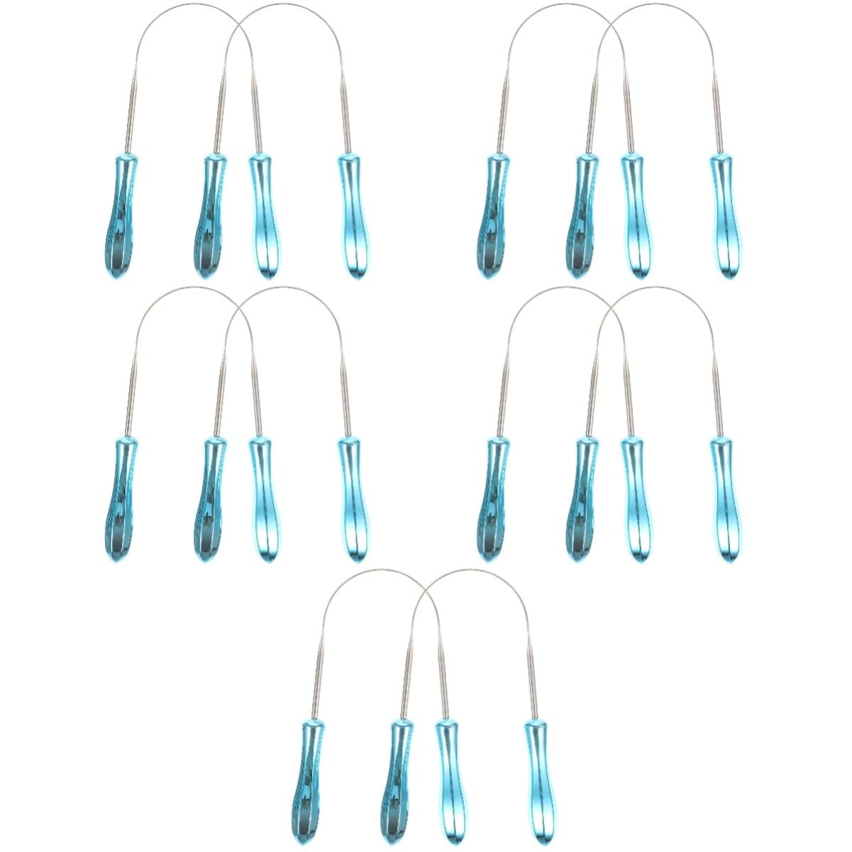 PACKOVE 5 Set Raschietti Acciaio Inossidabile U Shaped Per Della Lingua Strumento Multifunzionale Per Orale Rimuove E Per Adulti 2 Pezzi * 5