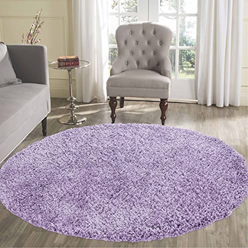Serdim Rugs Living Room Shaggy Area Rugs LILAC 80x150cm(2'6"x5'0) - Image 6