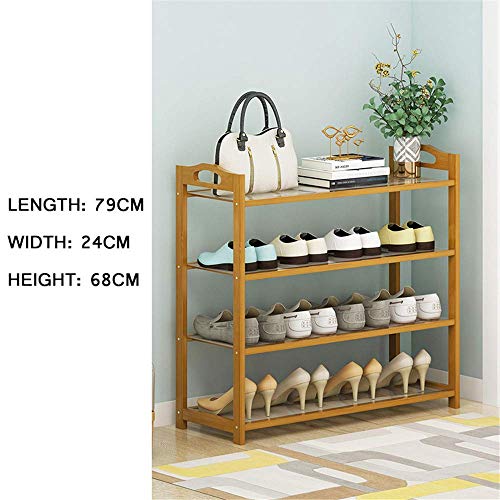 Étagère à chaussures empilable orga à montage rapide extensible bois - 2