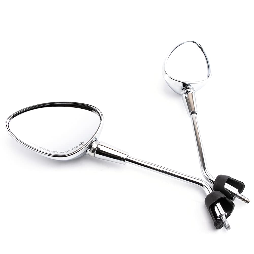 Rétroviseur latéral pour moto E9 adapté au Sprint 50 125 150 2014-2022 Rétroviseur pour scooter et moto, vis 8 mm (Argent)