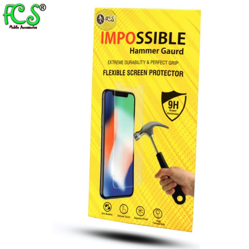 Image of FCS Front (Glossy) Anti Shock Screen Protector for Samsung Galaxy A35 5G Screen Protector | 9H Hardness Flexible (Glossy)