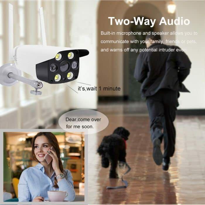 Image of TMY 4G SIM Bullet Camera with Color Night Vision, 2 Way Audio, Motion Detection Security Camera (TMY45)