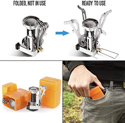 Kdkda Camping Stove Camping Stove Camping Gas Stove Backpack Stove Burner Camping Stove Portable Ignition Durable Windproof Backpack Hiking Riding Mountaineering Camping #TOP3