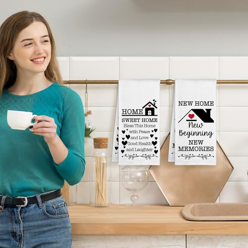 Sviojuce Housewarming Gifts Kitchen Towels Decorative 16x24 Set of 2, House Warming Gifts for New Home Women Men Hand Towel Tea Towel for Bathroom Kitchen Decor by Sviojuce - Used condition - Image 3