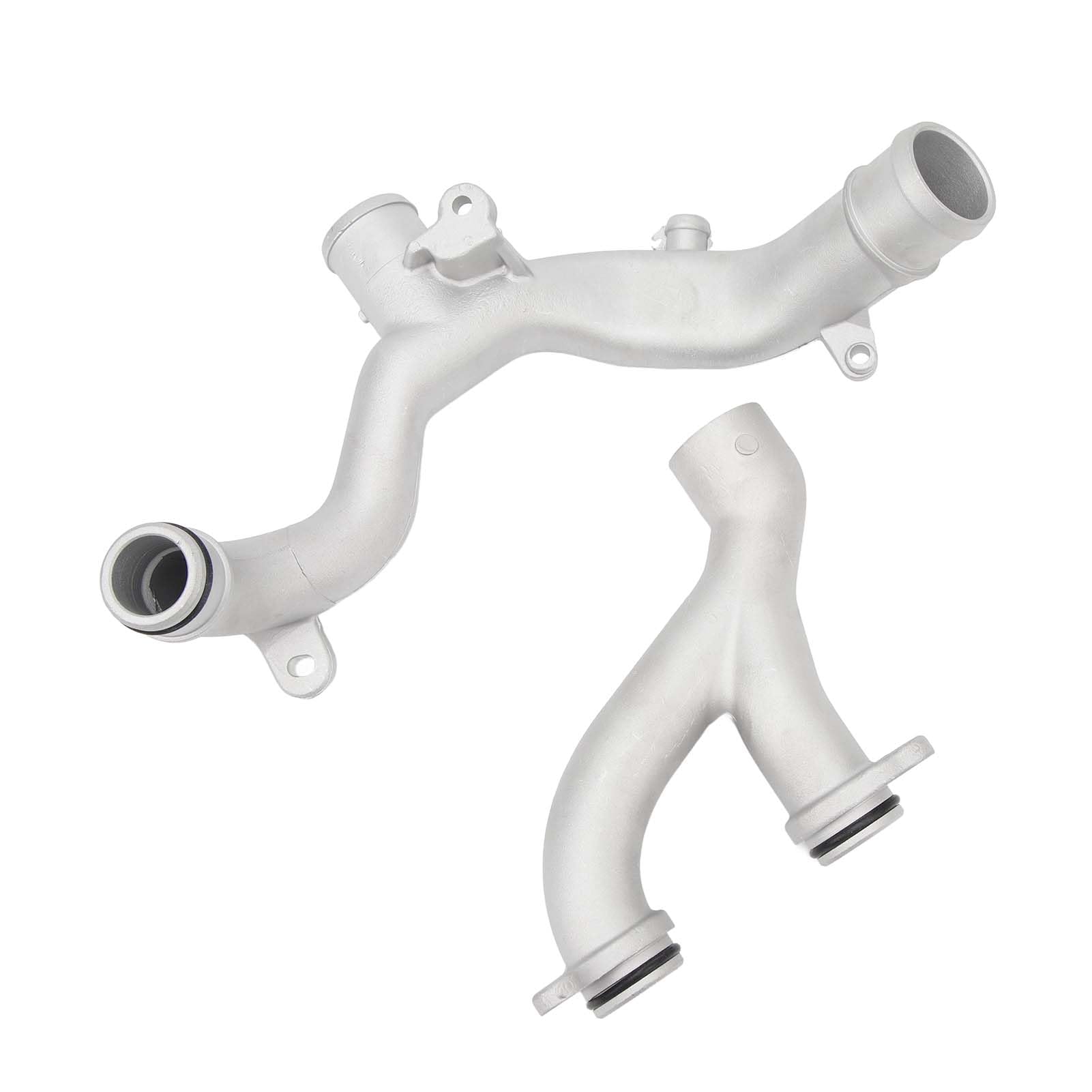 Akozon Rury Wylotowe Płynu Chłodzącego ze Stopu Aluminium LR090630, Zestaw Rur Układu Chłodzenia wodą Chłodnicy do Jaguara F?Type, F?Pace, XF, XE, XJ, i Sport Velar