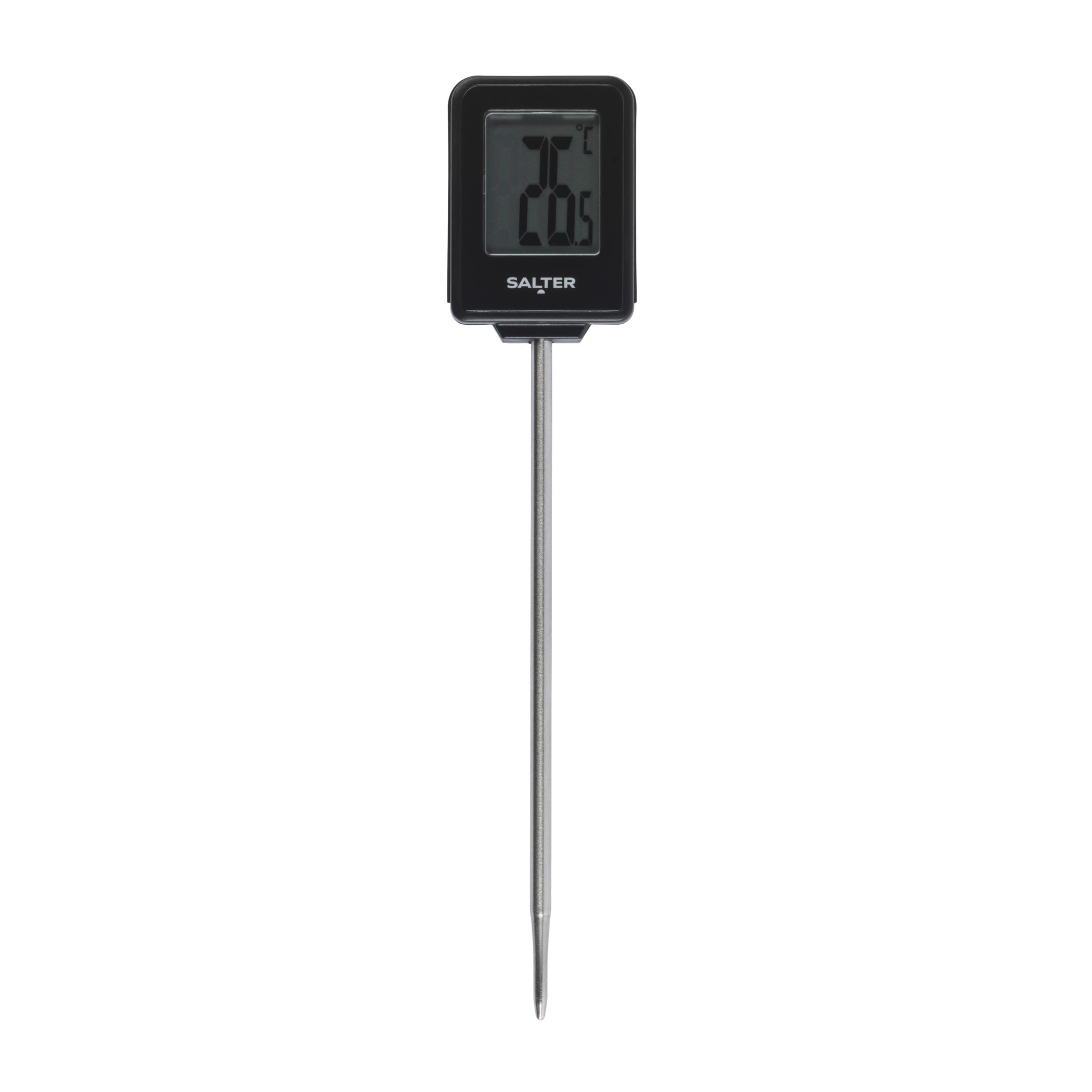 Salter Instant Read Meat Thermometer – Digital Food Thermometer Probe with Cover, Accurate Instant Read, Stainless Steel, Measure in Celsius & Fahrenheit, Perfect for BBQ, Roasts, Air Frying