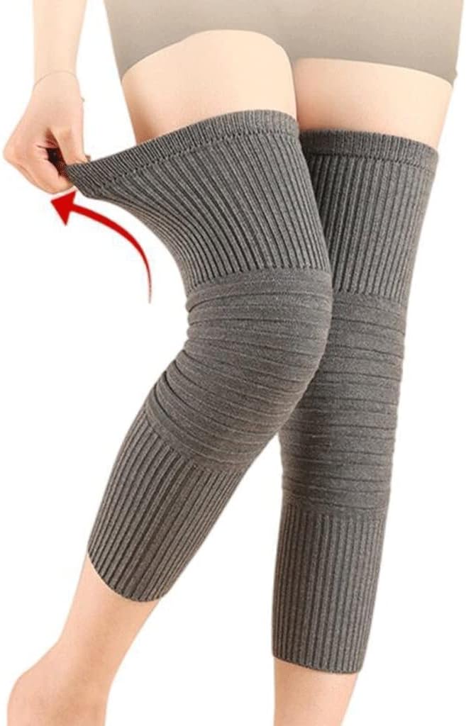 Unisex Cashmere Knee Warmers Wool Brace Pads Winter Warm Thermal Protector Sleeve for Women Men Pain Relief
