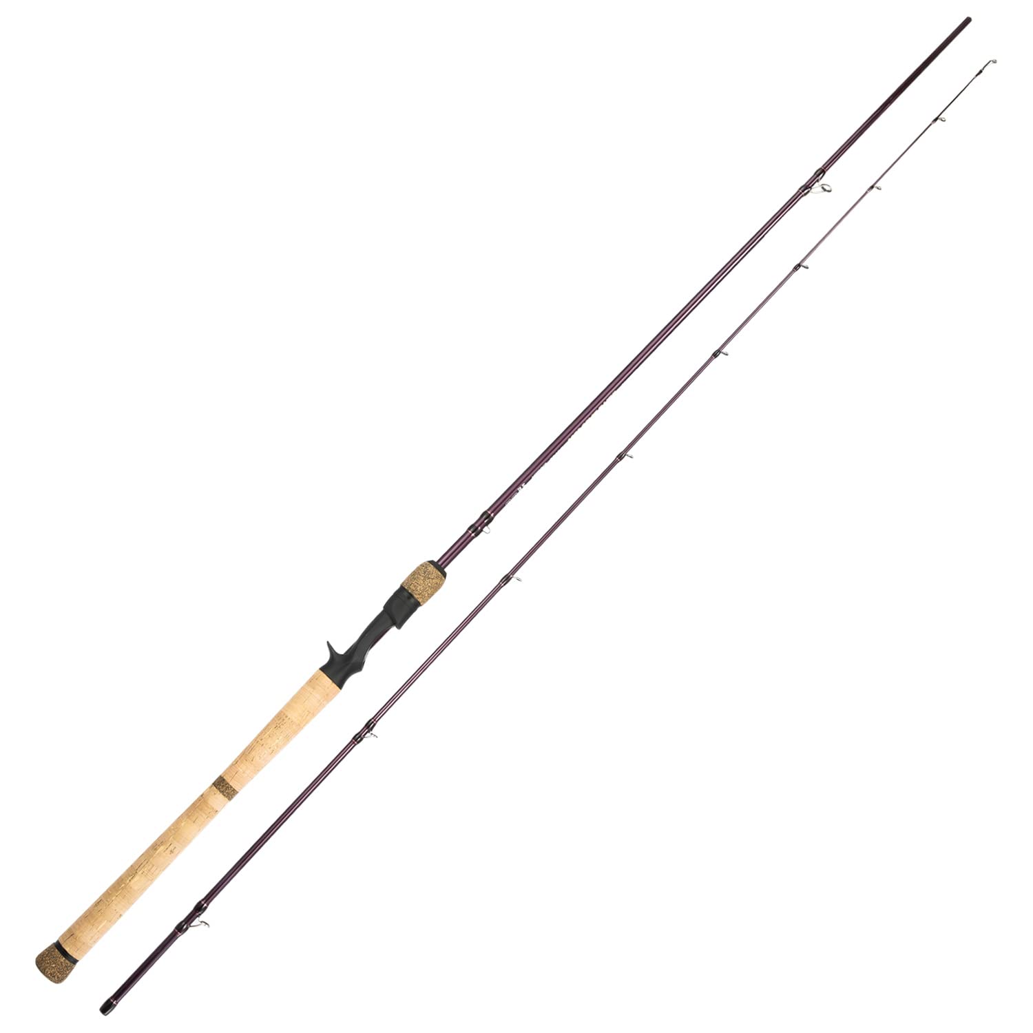 BERRYPRO Spinning Rod Lightweight Sensitive Baitcasting Rod 30 Ton Full Carbon Tournament Performance Casting Fishing Rod (7'- Casting-MH-2pc)