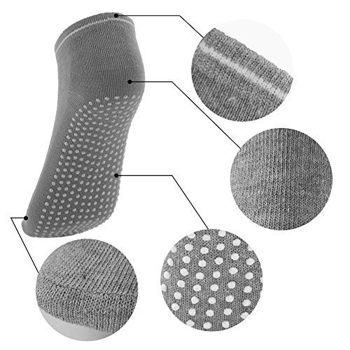 dgaf&bae 4 Paar Yoga socken Damen Anti-Rutsch Baumwollsocken yogasocken rutschfest Damen rutschfeste für Yoga Pilates Tanz Fitness Kampfsport Gym Stange – Bild 6