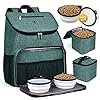 BAGLHER 丨Dog Travel Bag,Airline Approved Pet Supplies Backpack,Dog Travel Backpack with 2 Silicone Collapsible Bowls and…