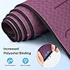 Gonex Yoga Mat with Alignment Lines for Women Men, Eco-Friendly TPE Mat Non Slip 1/4 Inch Thick Exercise Mat for Yoga Pilates and Fitness, Purple