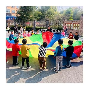 Kwekerij Parachute Spel | School Sportdag Parachute Spel | 10-100 Speler Multiplayer Coöperatief Spel (Size : 6m/19.6ft)