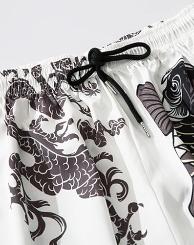 MFCT Men's Lightweight Japanese Graphic Kimono Pants3