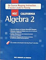 On Course Mapping Inst T/G CA Alg 2 2008 0030962986 Book Cover
