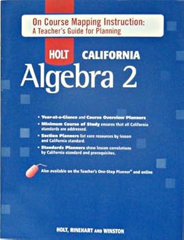 Paperback On Course Mapping Inst T/G CA Alg 2 2008 Book