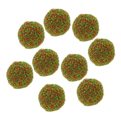 Abaodam 10pcs Miniature Cluster Artificial Shrub Lifelike Decorative Plants for Sand Table Landscape and Railway Scene Safe and Sponge Material for Use
