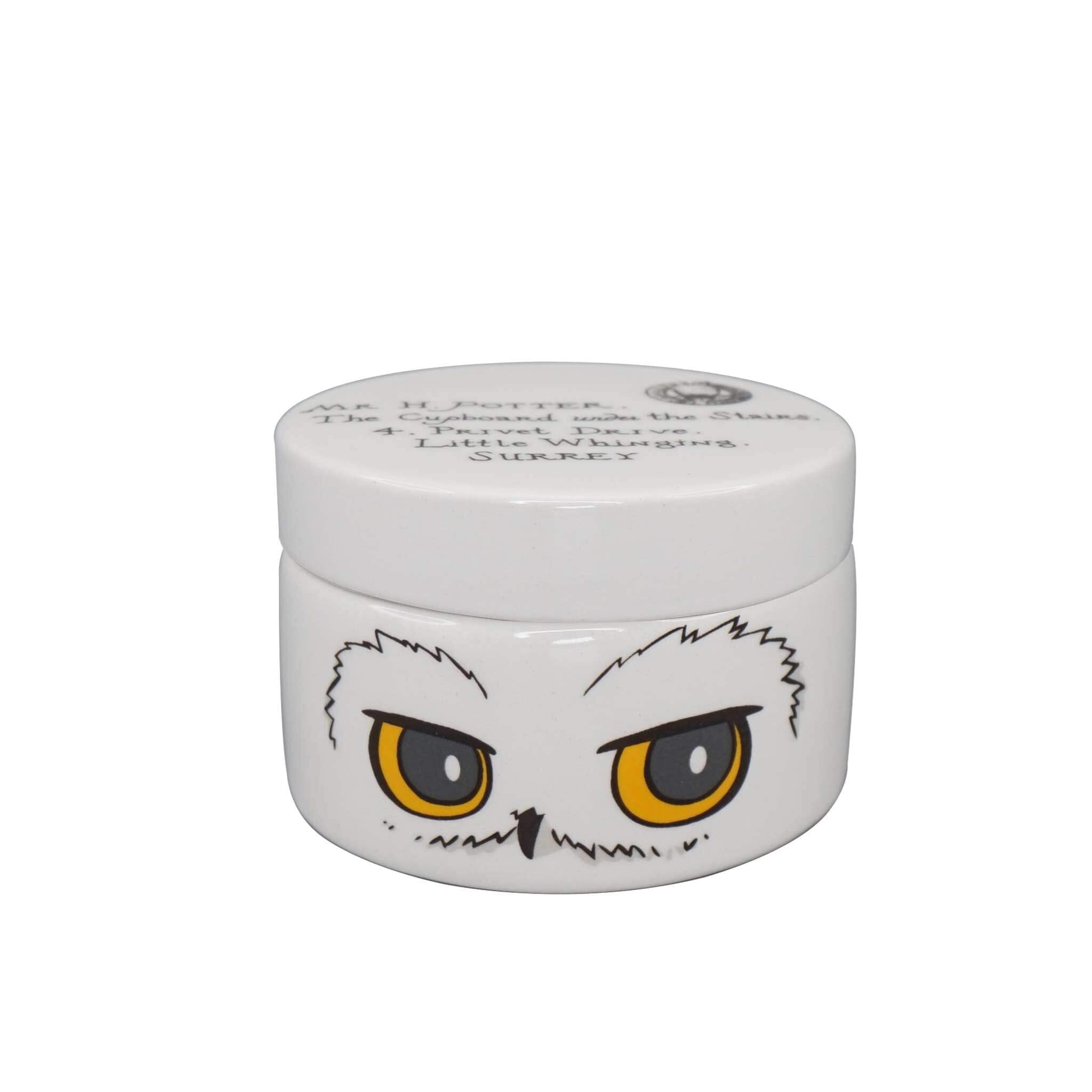 Half Moon Bay Girls White Harry Potter Hedwig | Ceramic Trinket Box With Lid | Official Merchandise | Birthday Gifts For