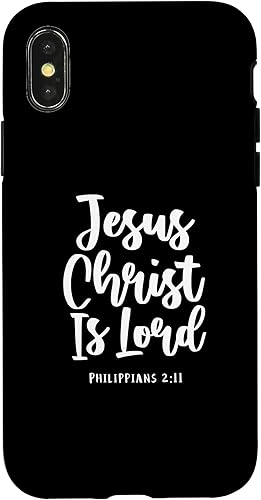 Miniatura 7 de Funda con versículo bíblico para iPhone 11 Jesús is Lord Filipenses 211