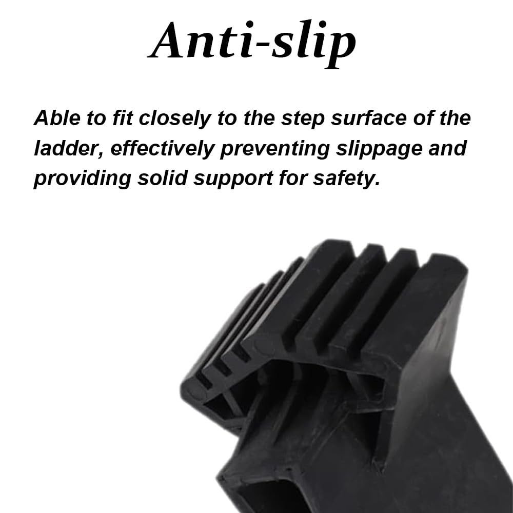 4Pcs Ladder Feet Covers, Non-Slip Rubber Pad Foot Stabiliser for Step Ladders Universal Extension Ladder Folding Ladder Accessory - Image 3