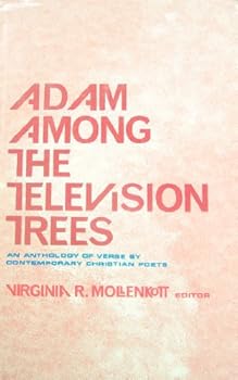 Hardcover Adam among the television trees; an anthology of verse by contemporary Christian poets. Book