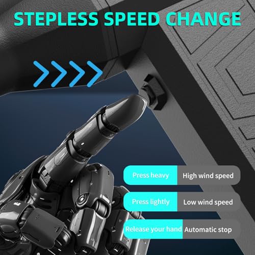 Fyearfly Elektrische Staubgebläse 130000 U/min PC Reinigungsset Druckluftspray mit 2 Düse 8000mAh Akku 41M/S für Computer Tastatur Auto Haustierhaus