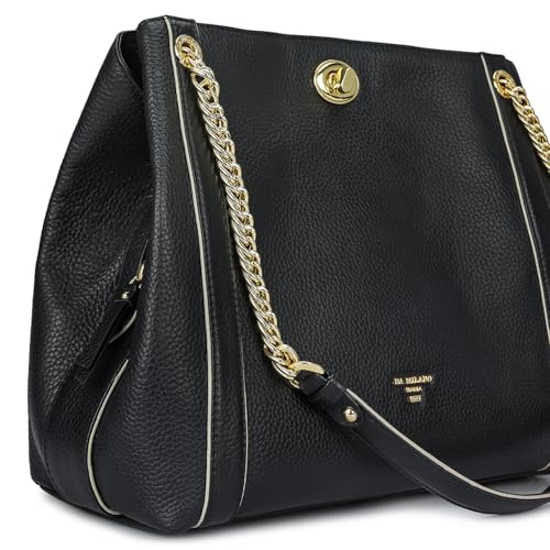 Image of Da Milano Leather Shoulder Bag for Women (00846OL)