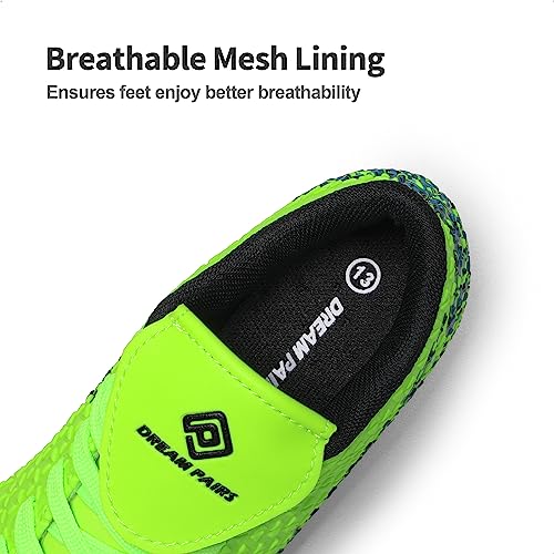 Dream Pairs Unisex-Child Soccer Cleats Football Shoes, Neon/Green/Black - 1 Little Kid (Mega-2K) #TOP2