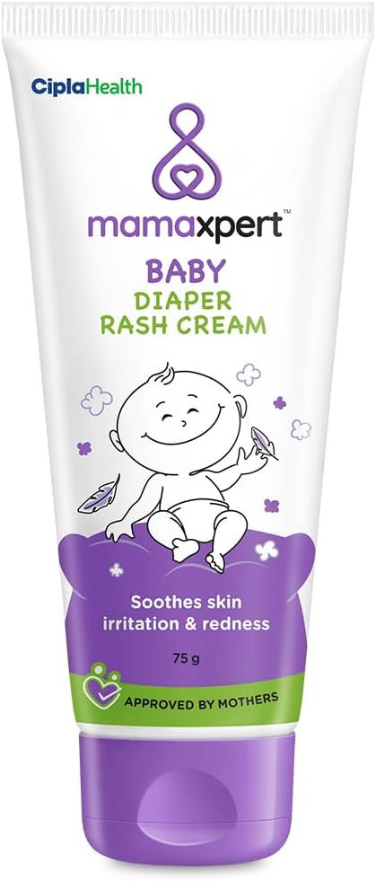 Cipla Mamaxpert Baby Diaper Rash Cream, Made by Experts, Approved by Mothers 75gm