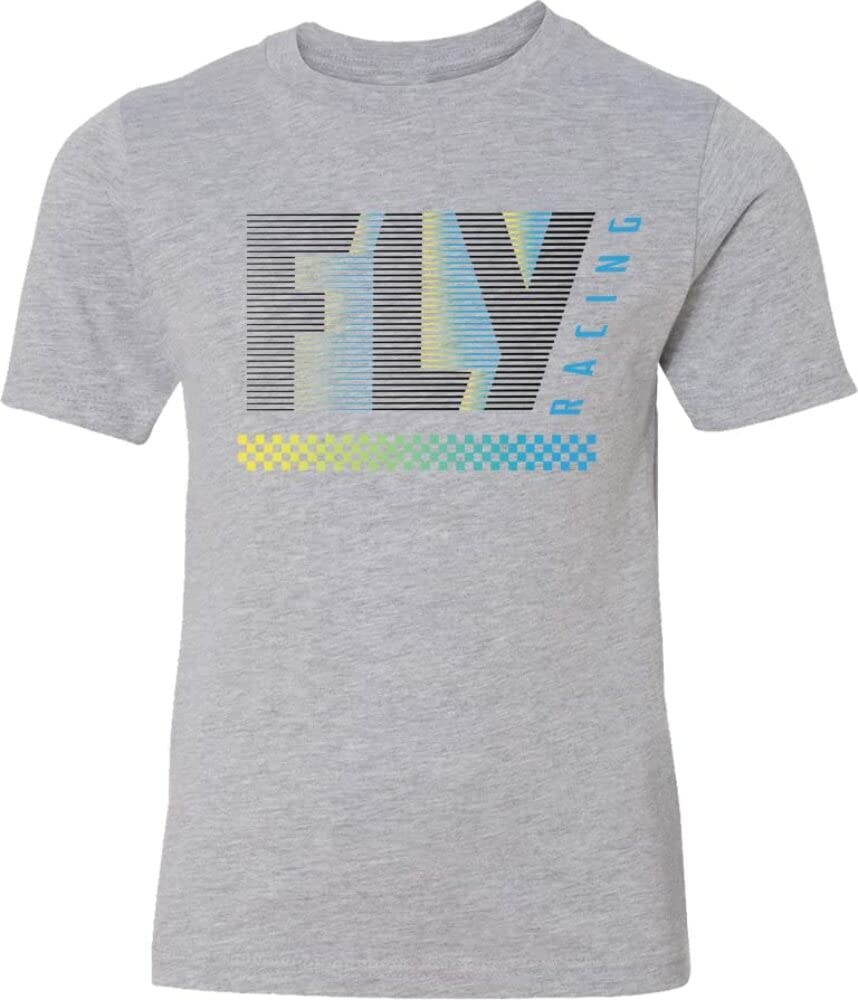 Fly Racing 352-0436YM Youth Fly Flex Tee Light Grey Ym