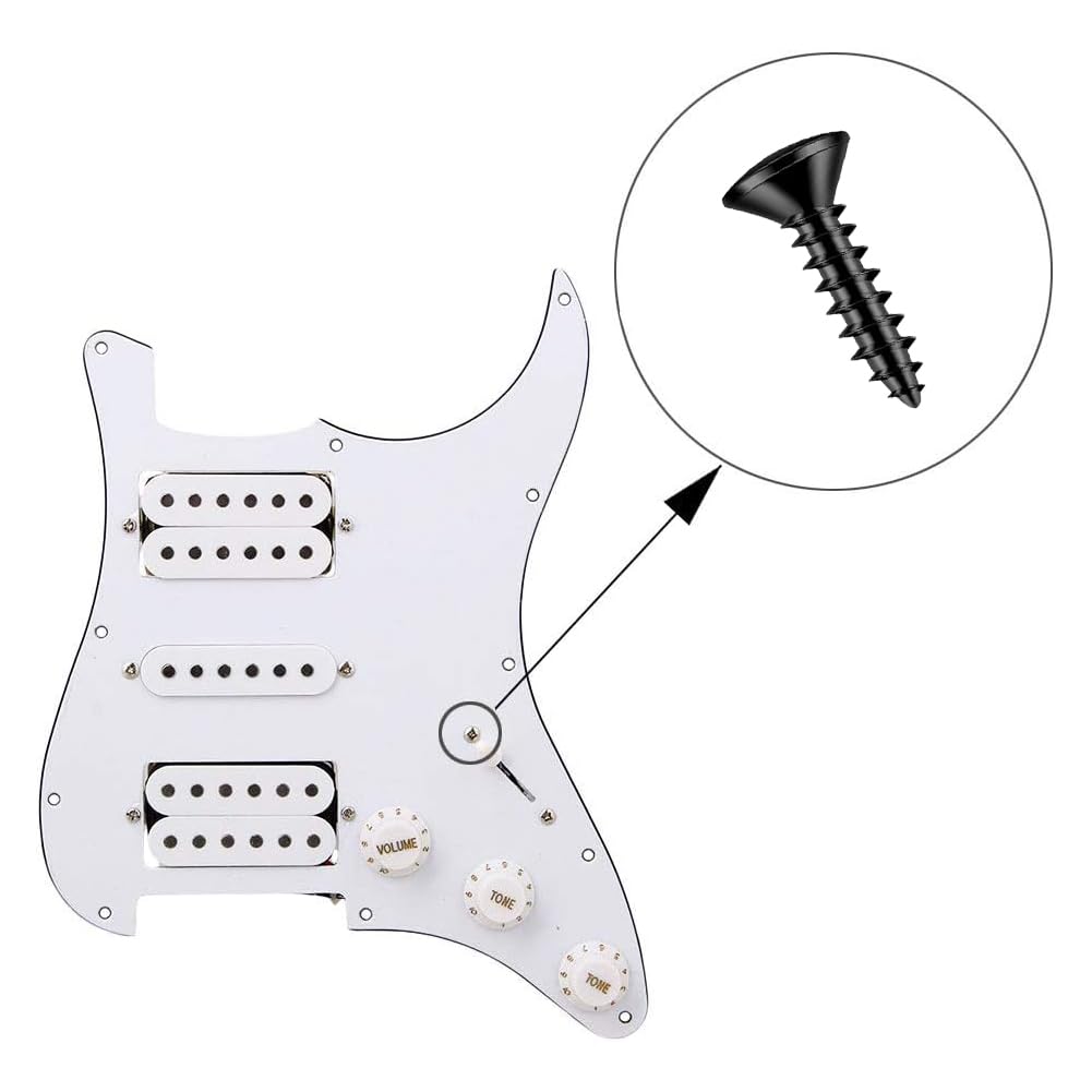 Piastra Manico Chitarra Elettrica - Argento, Con Viti, Per Strat, Tele, LP, SG - Foto 5