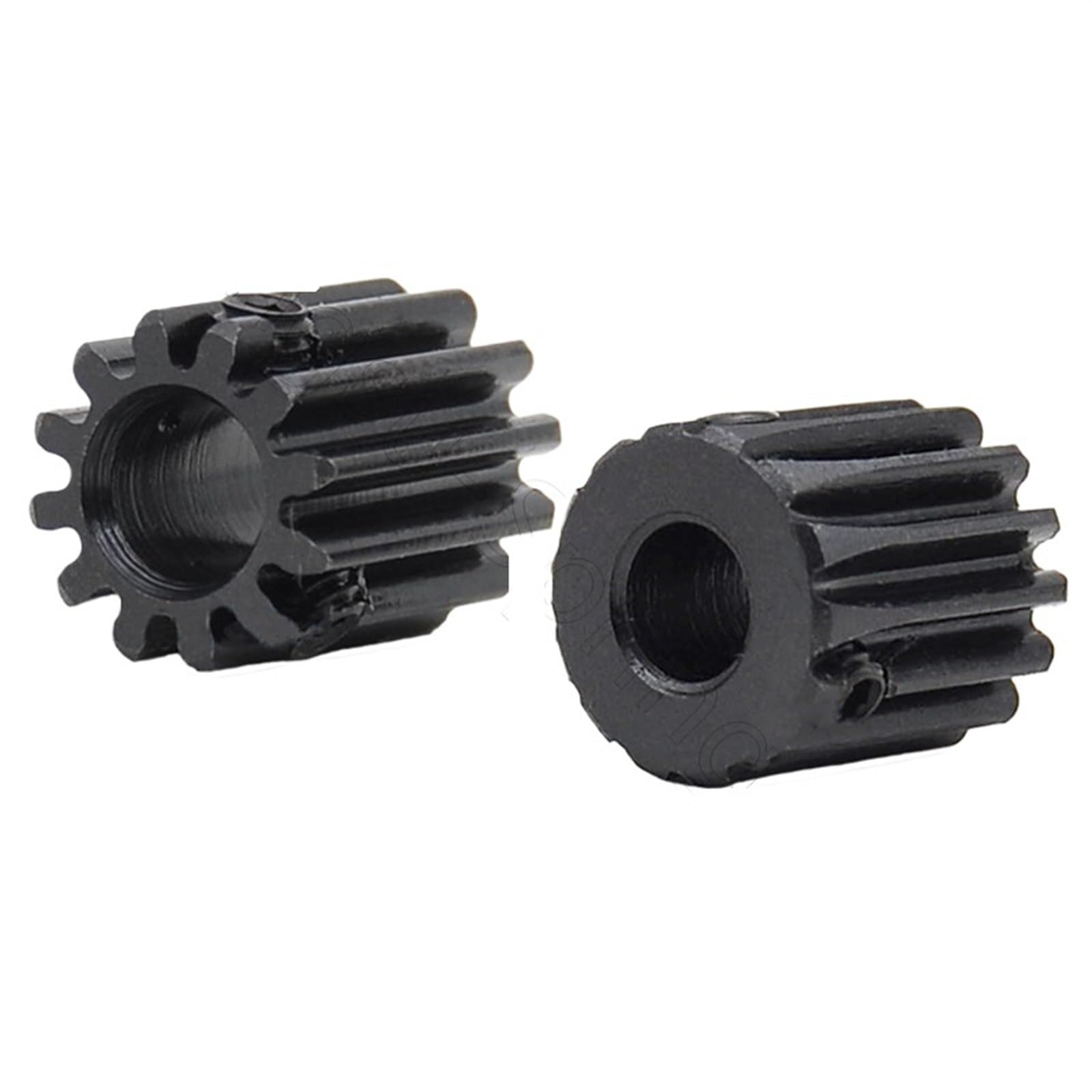 Bevel Gear Pinion Hardware Mechanical 2Pcs 1 Mod Pinion Gears 10T 12T 14T Bore 4 5 6 6.35 7mm Steel Spur Gear Transmission Accessories Motor Parts(1M-12T Bore 4mm)