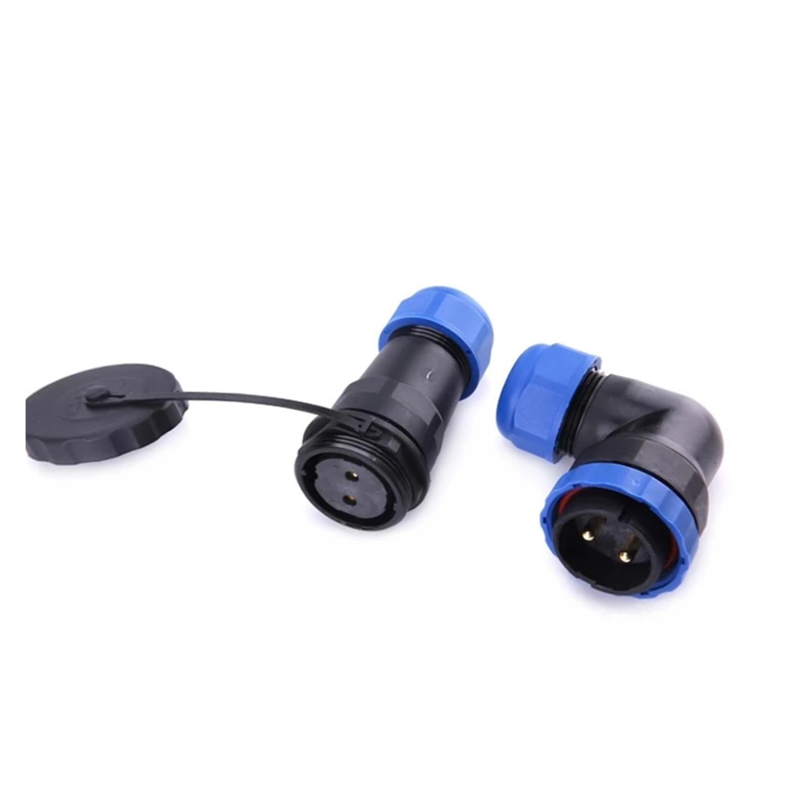 Connecteur coudé étanche SP28 IP68 à vis pour câble électrique de 2 à 26 broches