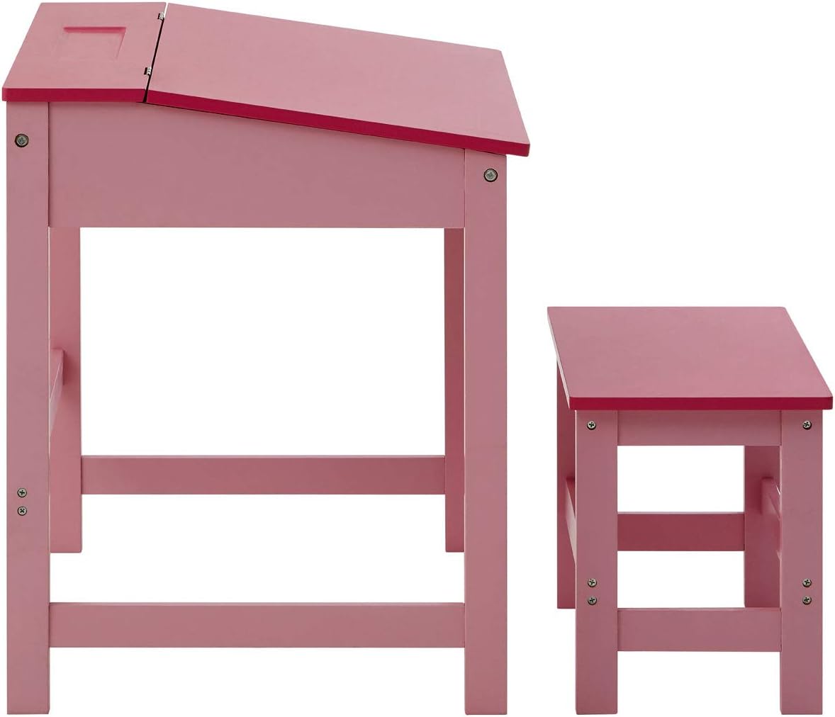 PREMIER Housewares 2402525 Children's Desk and Seat Set, 57 x 55 x 48 cm, Pink
