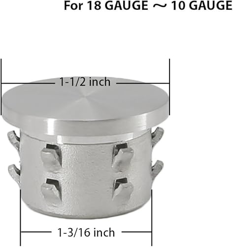 Miniatura 8 de Tubería de pasamanos de acero inoxidable o tapas de extremo de tubería de riel de pie (tapa de extremo de bola de 2 pulgadas de diámetro)