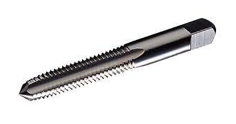 WIDIA GTD 11554 7305 Maintenance Hand Tap, Full Bottom Chamfer, Right Hand Cut, 4 Flutes, 2B Fit, 0.875" Thread Length, 10-32, HSS, Uncoated