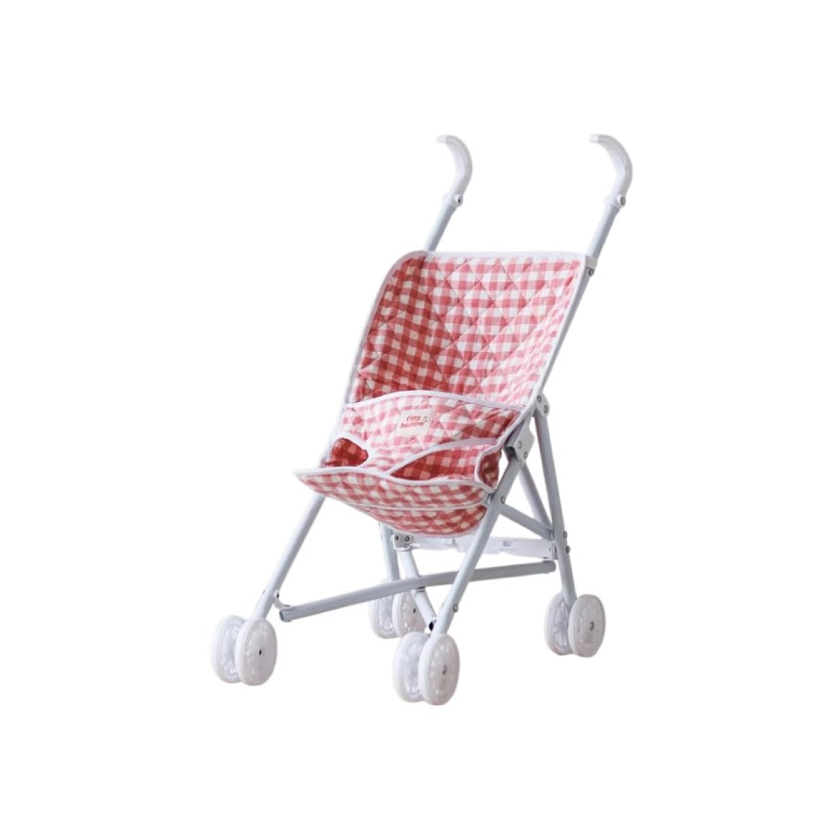 Cochecito de caña Tiny Harlow carrito de muñecas madera de ratán artesanal 3