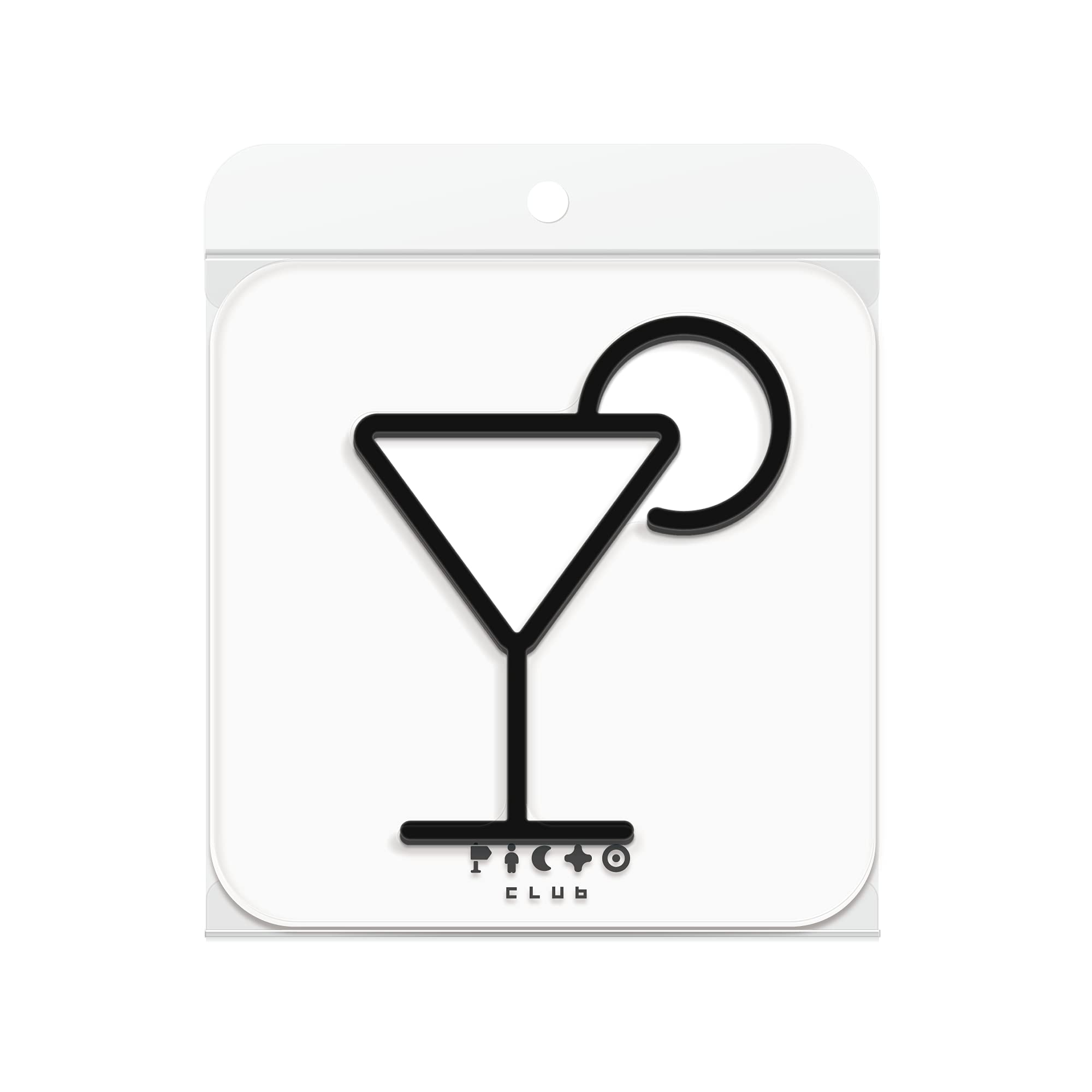 Amazon | PICTOCLUB Bar バー ピクトグラム案内表示サインプレート 