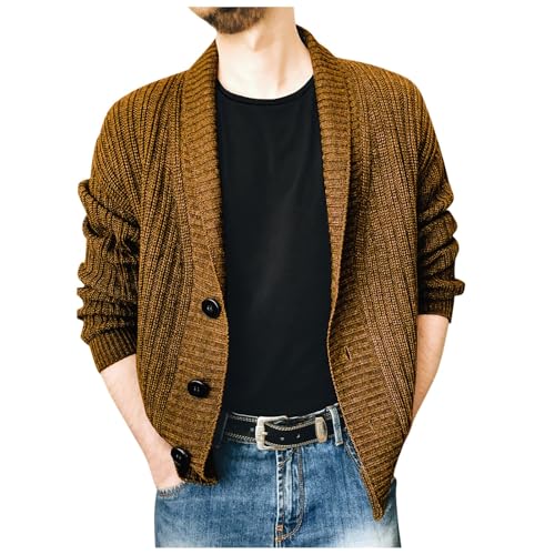 Chaqueta de transición cálida para hombre con cuello en V forrado para evitar el frío