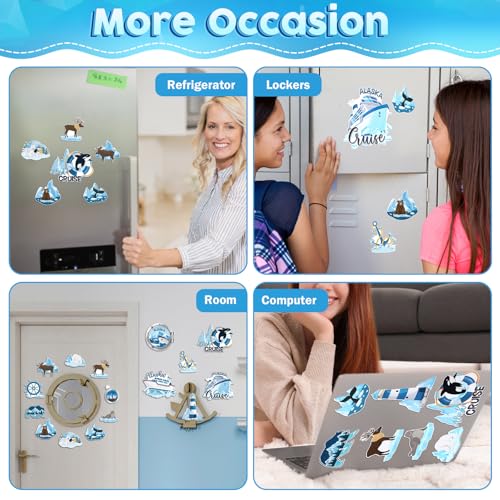 Blosssound 16 imanes decorativos Alaska para puerta miniatura 6