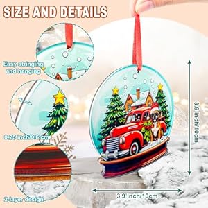 Boxer Dog Christmas Ornament - Beautiful Holiday Decoration for Dog Lovers, Dog Owners - 2 Layer Wood Acrylic Hanging Ornament - Tree, Home Decor for Christmas Boxer Dog Christmas Ornament Beautiful Holiday Decoration for Dog Lovers Dog Owners 2 Layer Wood Acrylic Hanging Ornament Tree Home Decor for Christmas