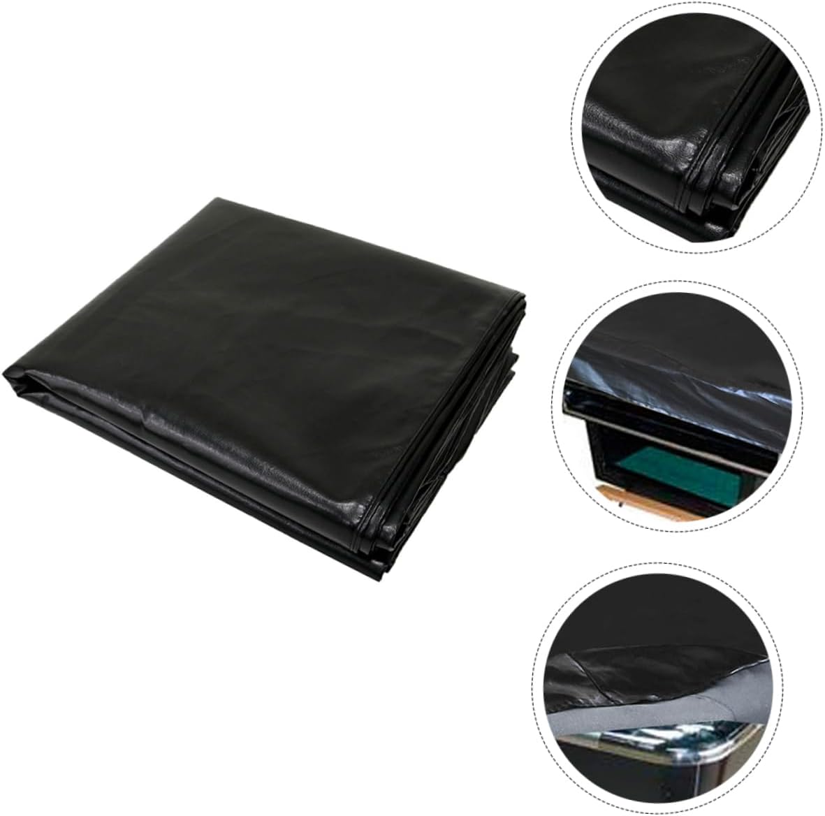 Heavy Duty Leather Billiard Table Cover Waterproof Tear-Resistant Indoor/Outdoor Use Fits Standard Pool Tables