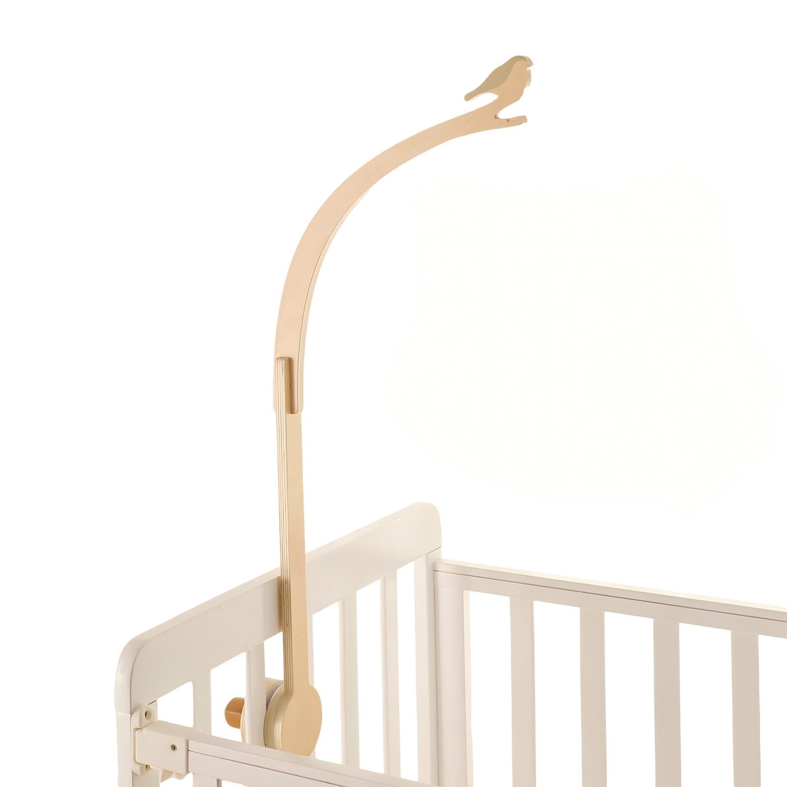 let's make Braccio mobile in legno per culla, supporto mobile per culla di alta qualità, 76 cm, gancio mobile per bambini, decorazione per la cameretta dei bambini e regalo per baby shower