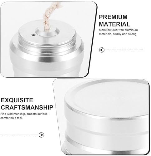 Miniatura 7 de 4pcs alcohol lámpara quemador portátil metal mini quemador de alcohol con mechas de lámpara para senderismo al aire libre mochilero