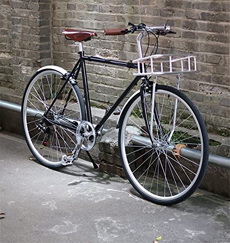 Błotniki, Błotnik rowerowy 700C Rower szosowy Przedni tylny błotnik Rower retro Ostre koło Błotnik rowerowy Praktyczne części rowerowe Srebrny Czarny (Color : Silver 1pair)
