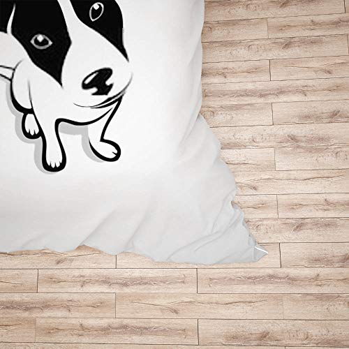 Parure de lit Jack Russell Terrier super douce en microfibre 3 pièces - 6