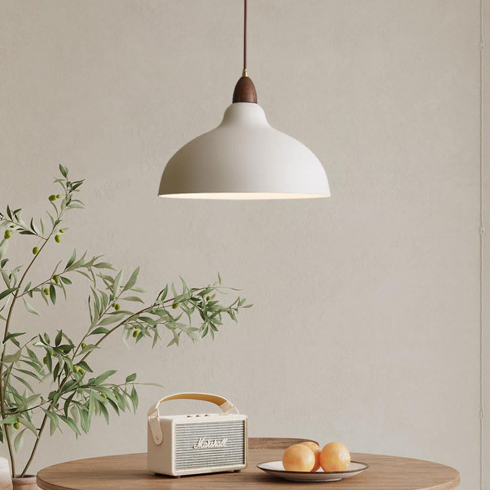 Dario a Sospensione a Testa Sina con Sorgente Luminosa E27, Dario in Stile Minimalista Giapponese, Paralume per da a Sospensione in Metallo con personalità Creativa, apparecchi di i