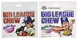 Big League Chew Bubble Gum - Original & Grape 2 Pack (one box of each) (24 - 2.12oz Packages Total)
