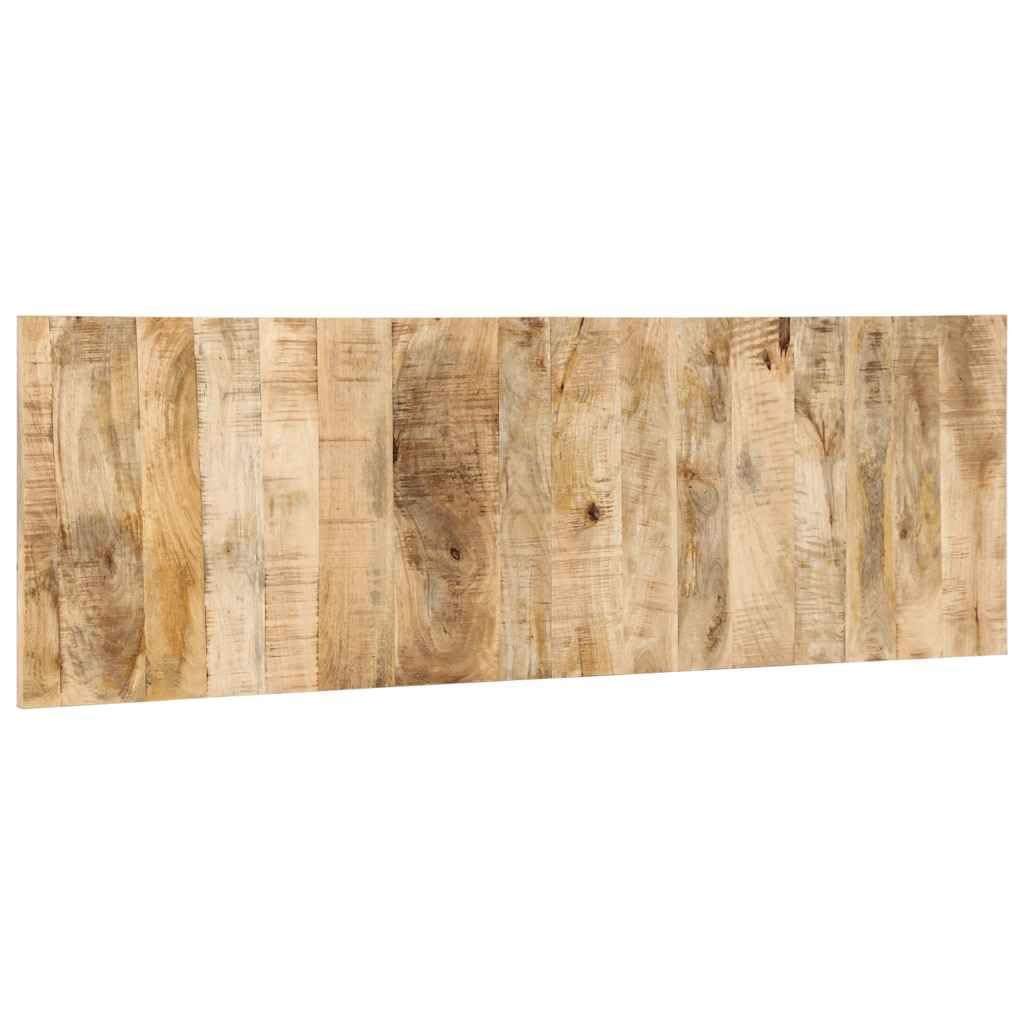 Testiera Letto 160 cm in Legno Massello di Mango Grezzo